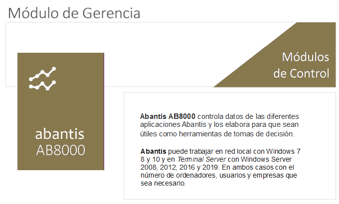 Abantis AB8000 -  Módulo de Gerencia